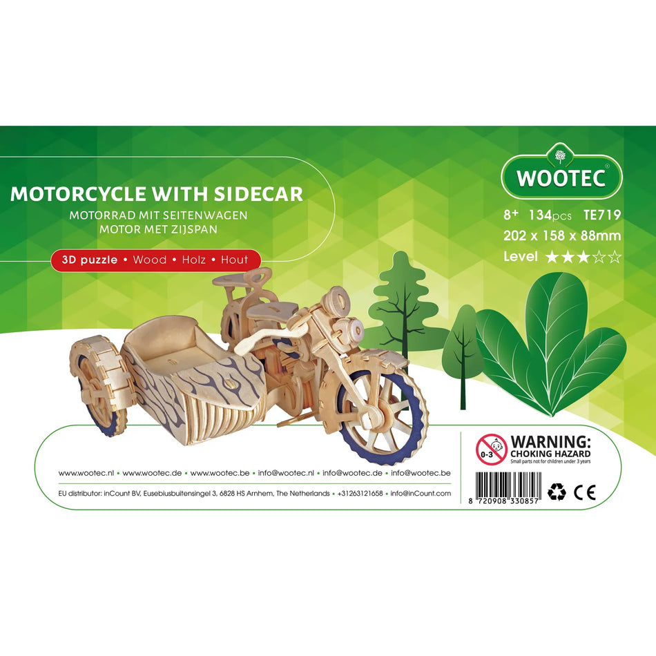 Wootec Motorrad mit Seitenwagen / Motorcycle with Sidecar TE719