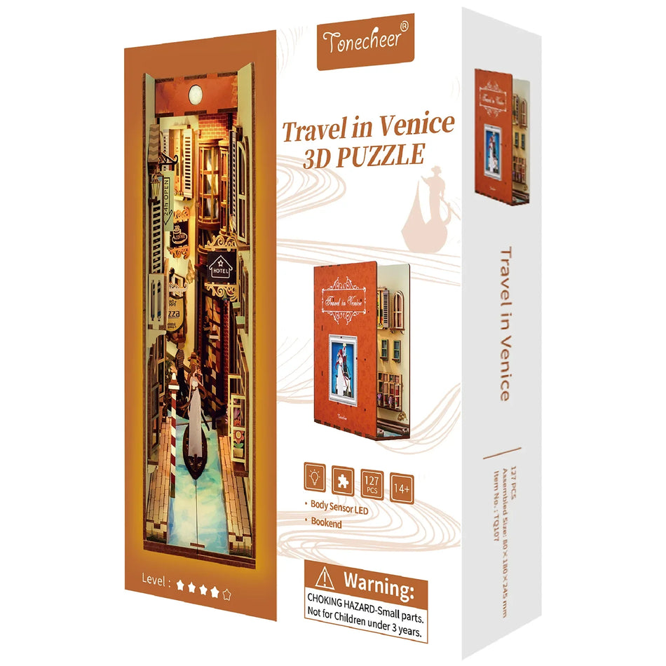 Tonecheer Book Nook Travel in Venice TQ107