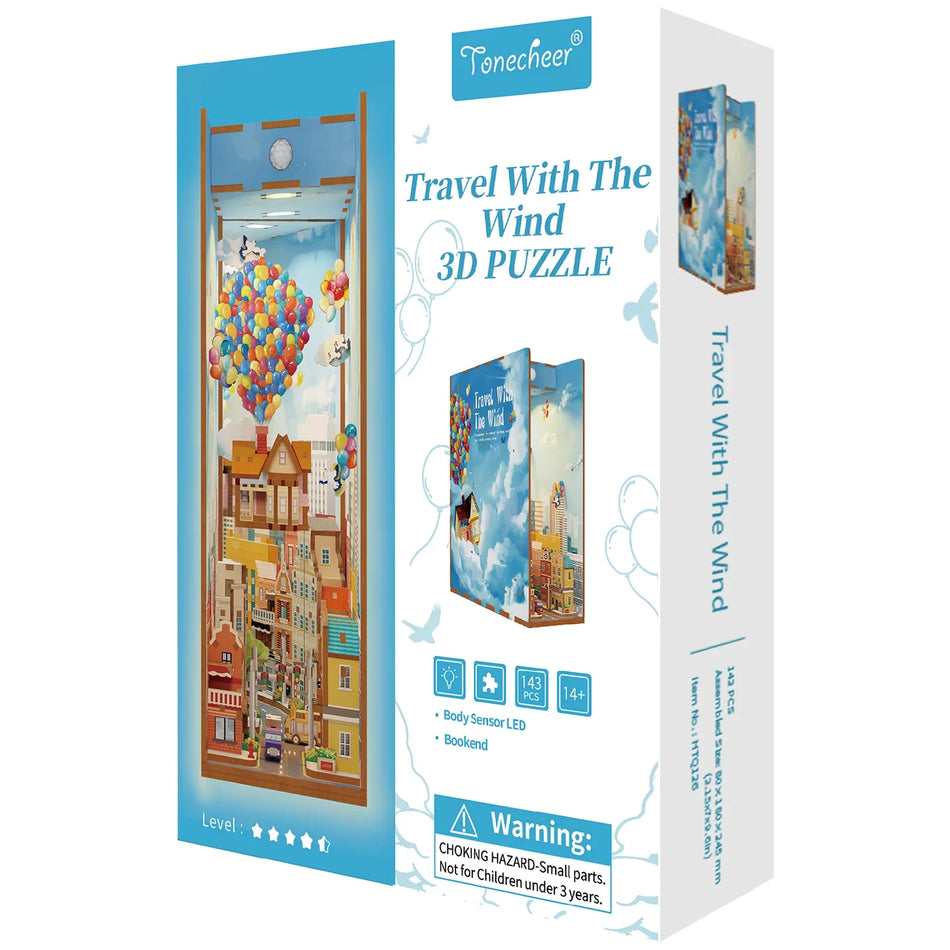 Tonecheer Book Nook Travel with the Wind TQ126