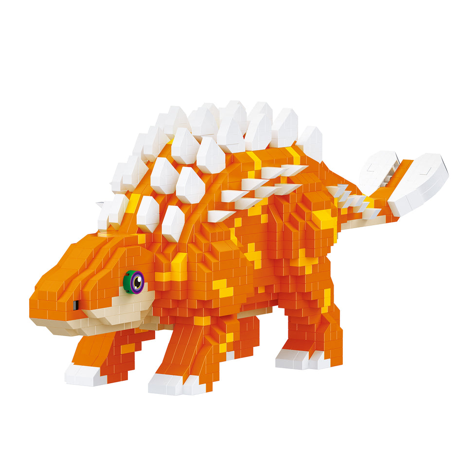 Produktfoto der Balody Miniblocks orangefarbener Ankylosaurus