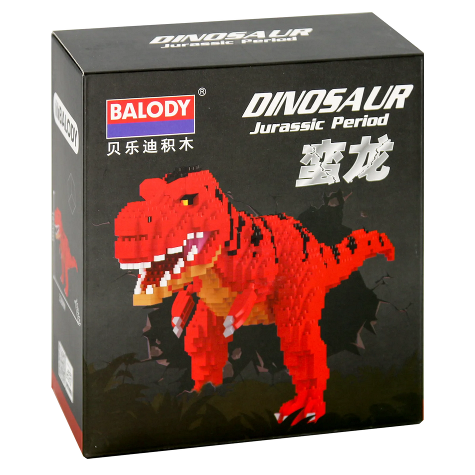 Vorderseite der Verpackung der Balody Miniblocks Manosaurus